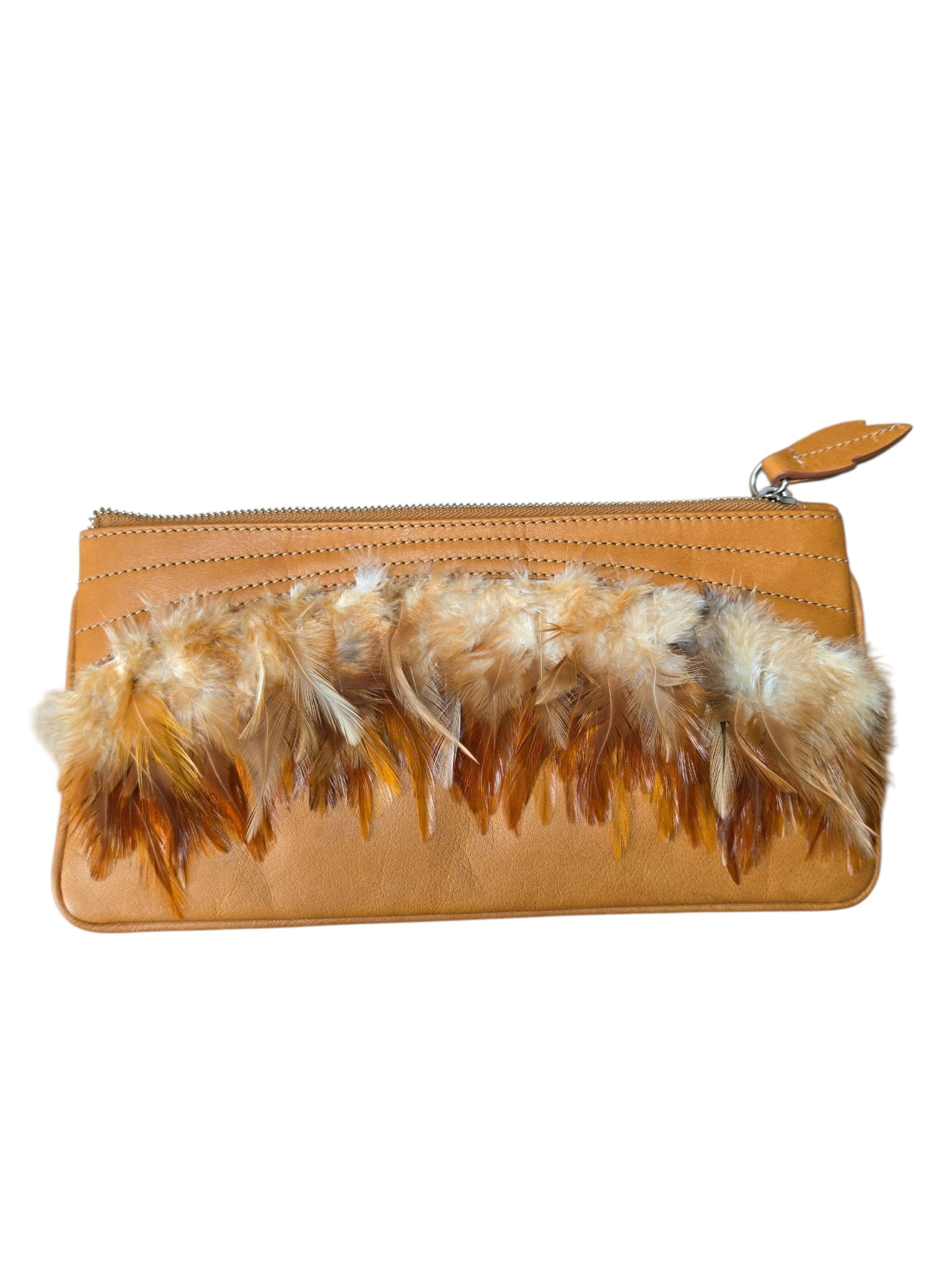 B FLO Vintage Clutch mit Federn